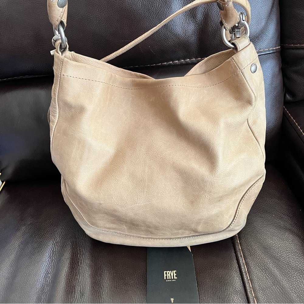 Frye hobo bag, light tan